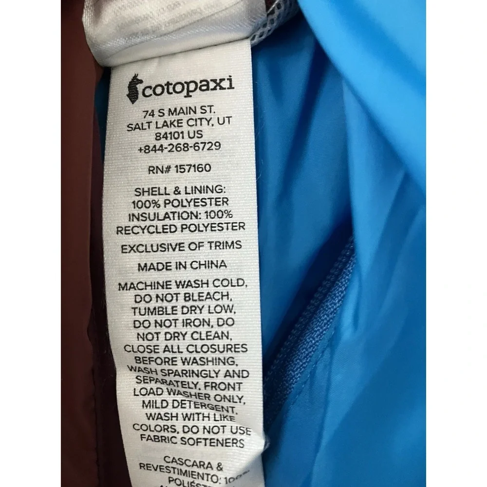 Cotopaxi Teca Calido Hooded Jacket In Camper Van Size Small